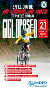 CICLOPASEO MARTES 21 DE OCTUBRE