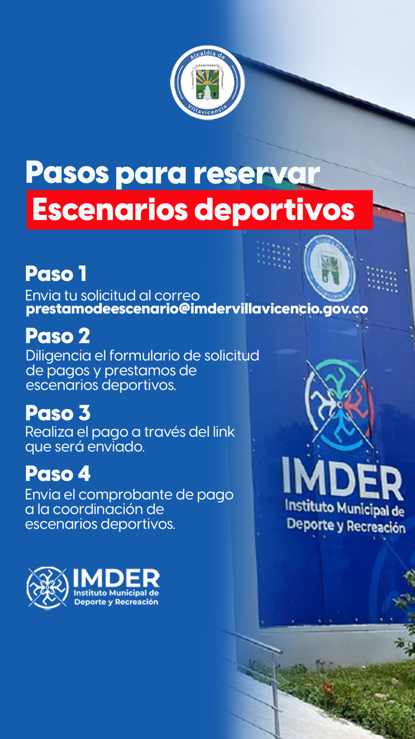 RESERVA DE ESCENARIOS